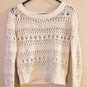 White sequin top